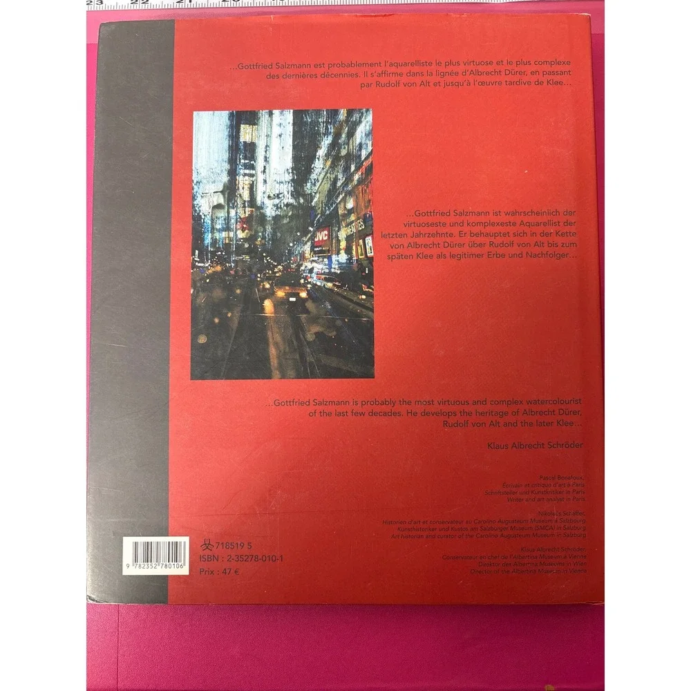 Gottfried Salzmann Art Book Pascal Bonafoux 2006 Hardcover Coffee Table‎ Book